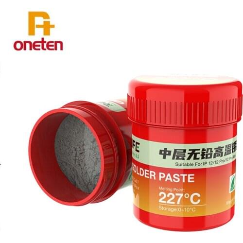 High Temperature 227 Lead-Free RELIFE Solder Paste RL-406 for Mobile Phone Middle Layer of The Board Welding