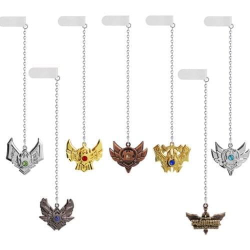 Game LOL Bookmark League 7 Rank Pendant Book Mark For Books Student Stationery School Office Supply Paper Clip