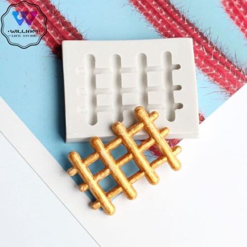 1pcs Fence Silicone Decorating Molds Cake Silicone Mold Sugarpaste Candy Chocolate Clay Mould