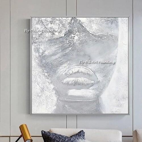 100% Handmade Nielly Knife Oil Painting On Canvas Home Decor Figure Wall Pictures cool Face Portrait Artworks