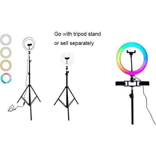 13 Inch Colorful Wheel Selfie Fill LED RGB Ring Light with Remote Controller
