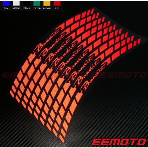 16 X Custom Wheels Rims Tire Decals Reflective Stickers Stripes Waterproof Motorcycle For Bandit 250 600 650 1200 1250