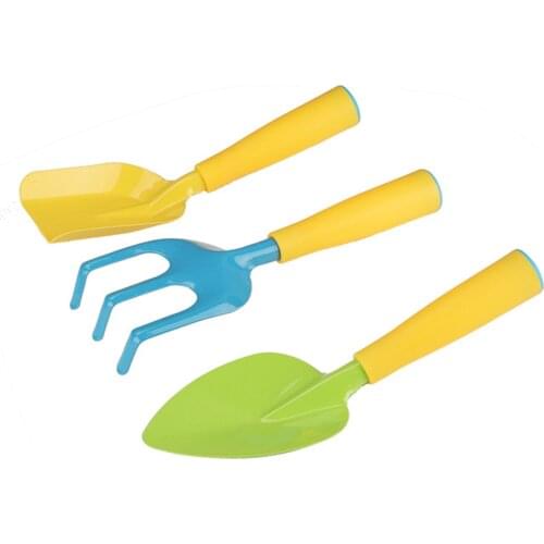 3PCS/set Beach Toy Garden Shovel Planting Tool Kits Sand Shovel Rake Multifunctional Playing Sand Gardening Tool Set Kids Toys