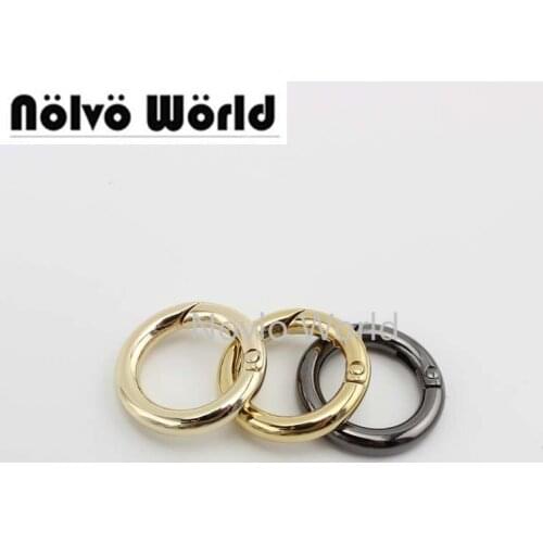 30pcs inside wide 18.2mm 5 Colors Snap Clip Trigger Small Open Ring for Making Purse Bag Handbag Handle Connector