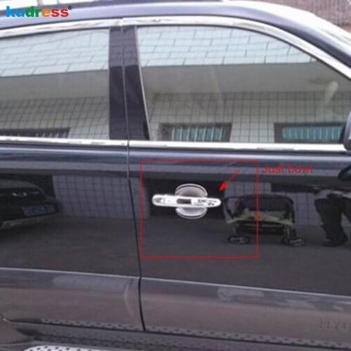 For Hyundai Tucson 2015 2016 2017 2018 ABS Chrome Door Handle Bowl Decorations Door Handle Protective Cover Trims 4 PCS