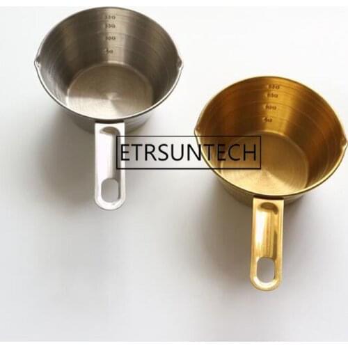 50pcs Stainless Steel Measuring Cups Kitchen Measuring Spoon Scoop 50-180ml for Kitchen Baking Cooking Tools
