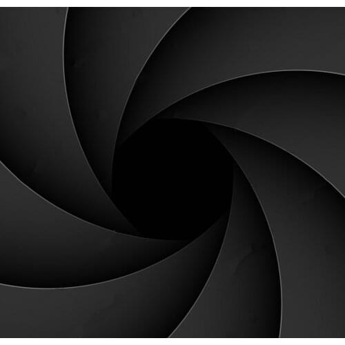 Shutter aperture black background High quality Computer print party backdrop