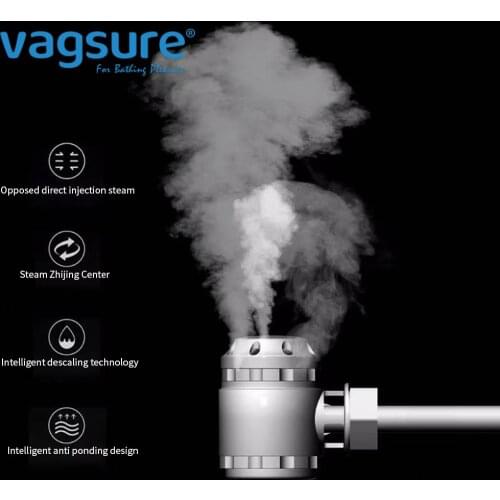 White Quality ABS Spice Steam Outlet Sauna Shower Room Aromatherapy Holder Evaporator Holder Box Steam Nozzle