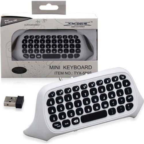 47 Keys Wireless 2.4G Mini Keyboard Gaming Chatpad Message Gamepad Print Keyboard For Microsoft XBOX ONE Slim Controller Video