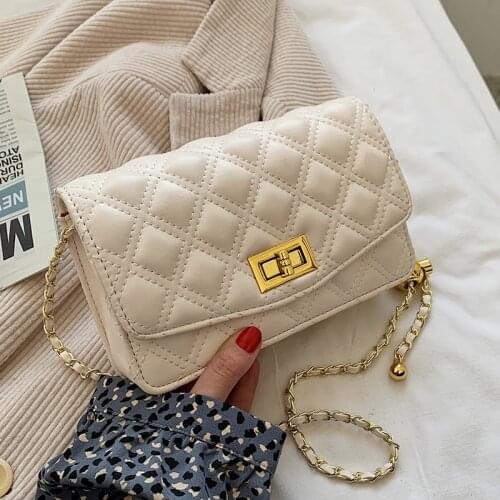 Designer Pu Leather Women Handbags High Quality Ladies Chain Small Shoulder Crossbody Bags for Women Casual Female Messenger Bag