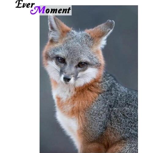 Ever Moment Diamond Painting Fox Full Square Drill Mosaic Picture Of Rhinestone 5D DIY Diamond Embroidery Home Decor ASF1406