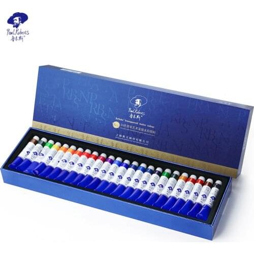 Paul Rubens Painting Suppliers Watercolor Paint Set Professional 24 Color pigment 8ml Tube For Artist