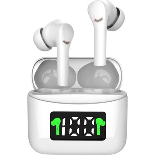 J5 TWS Bluetooth 5.2 Noise Cancellation Earphone Stereo Sound Sport Wireless Headphone Dual Microphone With Charging Box