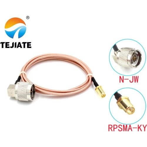 1PCS TEJIATE Adapter Cable N To RPSMA Type N-JW Convert RPSMA-KY 8-90CM 1M 1.5M 2M Length Connector RG316 Wire