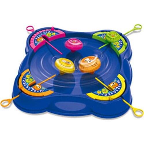 Hot sale Board game Spinning top four person puzzle game childrens toy scoreable competition Gyroscope collision game luxury