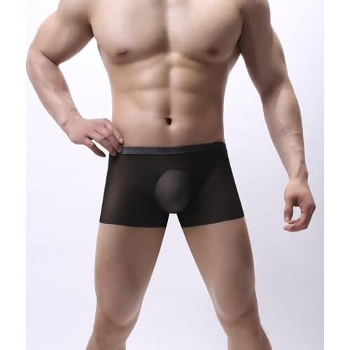 Mens briefs, boxer briefs, U convex bag, mesh, non-trace moulding, stylish, fast drying, breathable mesh