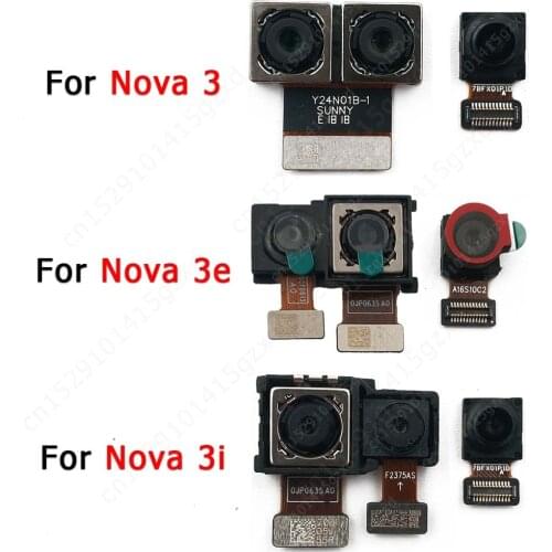 Original Rear Front Camera For Huawei Nova 3 3e 3i Backside Small Frontal Back Selfie Camera Module Flex Repair Spare Parts