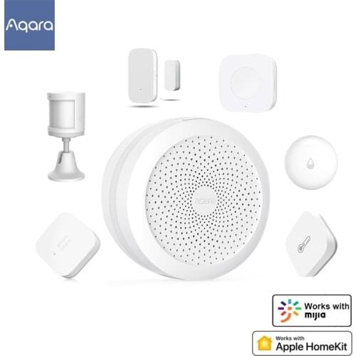 Original Aqara Smart Home Devices Hub ZigBee Wireless Switch Door Window Sensor Human Body Water Sensor Works with Apple HomeKit