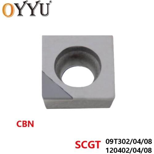 OYYU CBN SCGT SCGT09T302 SCGT09T304 SCGT09T308 SCGT120402 SCGT120404 SCGT120408 Lathe Cutter Turning Tools Boron Nitride Inserts