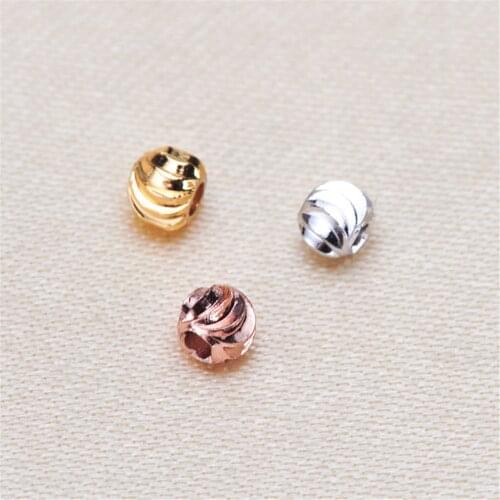 Spacer beads ball 3MM Metal Round Loose beads for Jewelry bracelet making DIY accessories Findings