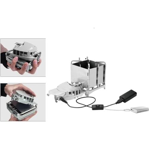 BRS-116 camping picnic wood stove folding type portable wooden grill barbecue grill with hairdryer system Firewood burner