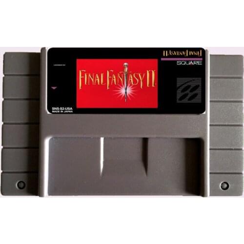 Save File Final Fantasy 2 NTSC 16 Big Gray Game Card For USA Version Game Player
