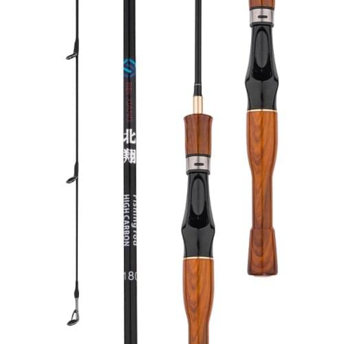 1.68M 1.80M 1.98M Lure Rod Carbon Fiber UL Power Spinning Casting Olta with Wheel Distance Throwing Pole Fishing Tackle