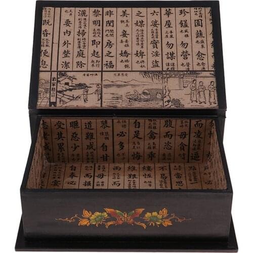 Vintage Wood Jewelry Necklace Bracelet Gift Storage Holder Box Display Case