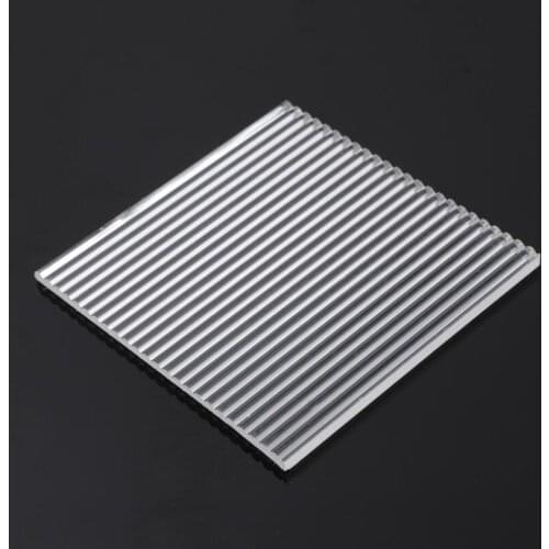 Texture PMMA Pure Clear Transbarent Plexiglass Decorative Acrylic Sheet Corrugated DIY Plate 3MM Thickness