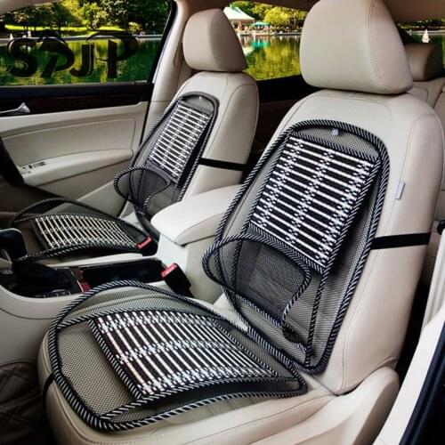 Four Seasons Universal Car Lumbar Massage Seat Breathable Cushion Bamboo Silk Seat Cushion Cooling Pad