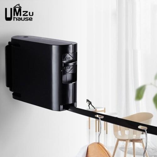 4.2M Clotheslines Rotation Retractable Clothes Lines Laundry Rope Hanger Organizers Clothing Quilt Hanging Balcony Wall Mounted