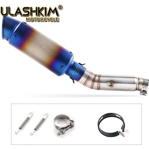 Motorcycle Exhaust Muffler Pipe Link middle Pipe Slip On For HONDA CBR400 CB500R CBR500R 2013-2015 CB400X CB500X 2013-2016 Q