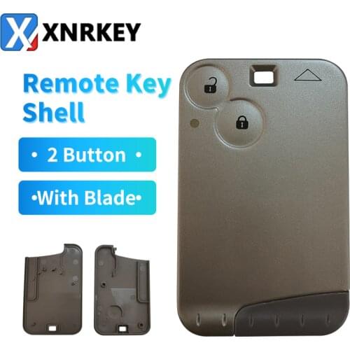 10pcs/lot) Replacement New Smart Remote Key Shell 3 Button for laguna 3 button Card Case With Grey Blade