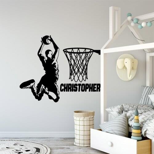 Colorful basketball Waterproof Wall Stickers Wall Art Decor For Kids Room Living Room Home Decor Wall Art Sticker Murals