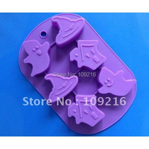 1pcs Lovely Elf Cabin Green Good Quality 100% Food Grade Silicone Cake/Chocolate/ Ice /Muffin Cupcake Pan DIY mold