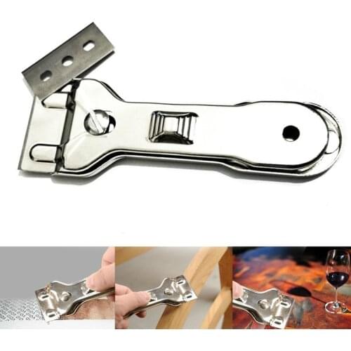 With 1pc Spare Blades Durable Glass Ceramic Hob Scraper Cleaner Remover Oven Cooker Cleaning Tool with Blade