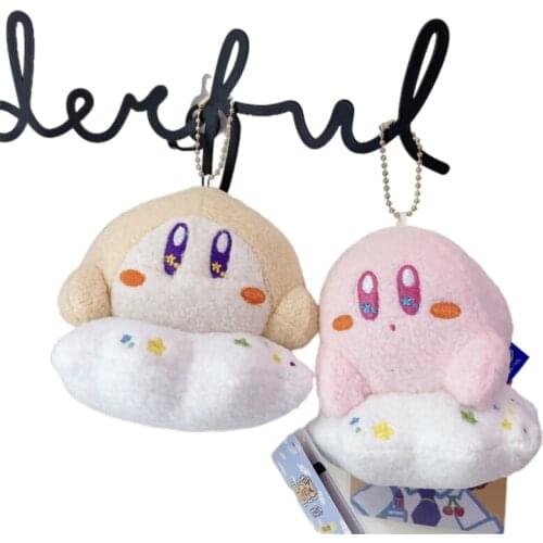 10Cm Cloudy Candy Kirby Waddle Dee Kawali Soft Stuffed Plush Dolls Cute Anime Decorate Keychina Adult Kids Toys Girls Lovly Gift