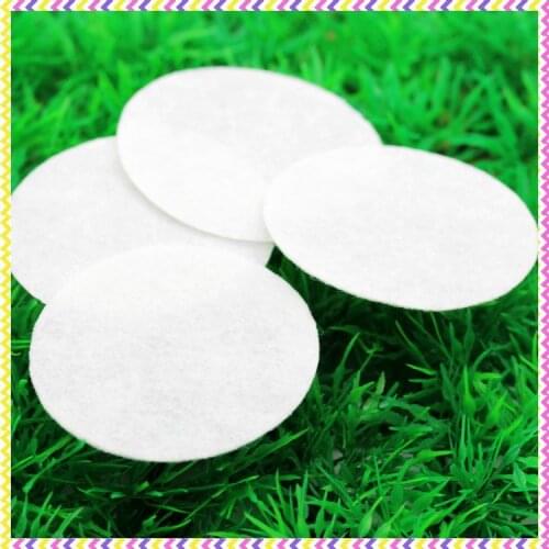2'' Free shipping white felt circles patches hairbow decoration diy wholesale OEM 50mm P3453