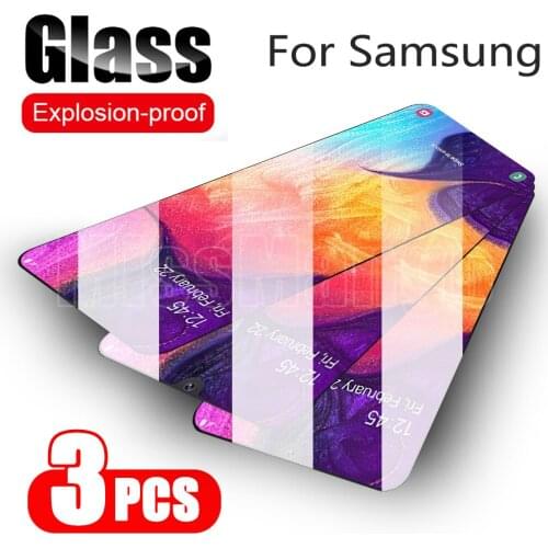 3pcs Protective Glass For Samsung A50 Screen Protector For Samsung Galaxy A10 A20 A30 A40 A70 Tempered Glas For Samsung M30S M31