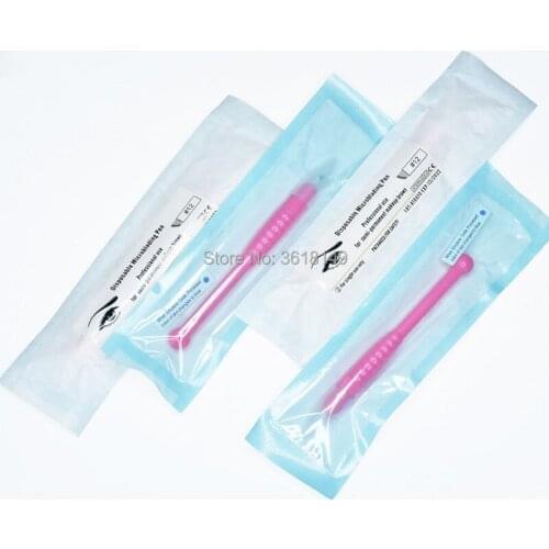 50pcs Disposable Tebori Microblading Pen 18U 12 for Seri-permanent Makeup Eyebrow Microblade Pen 9 Lamina Tattoo Manual Pen