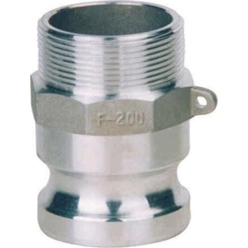 Free shipping 1/2"-2" Type F Trash Pump Adapter Male Camlock with Male Pipe Threads SS 304 Max 250 psi