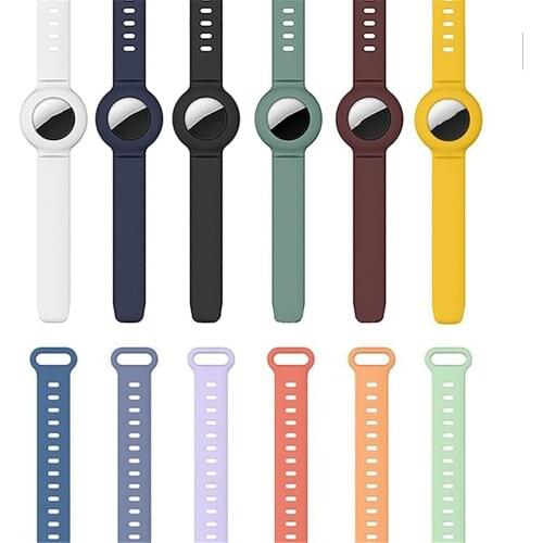 Anti-lost Watch Strap Style Protective Case Silicone Shell Cover Sleeve for Apple Airtag Tracker Accessories