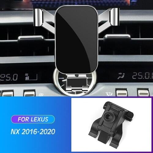 Car Mobile Phone Holder Mounts Stand GPS Gravity Navigation Bracket For Lexus NX200 NX200T NX300 NX300H 2016-2020 Accessories