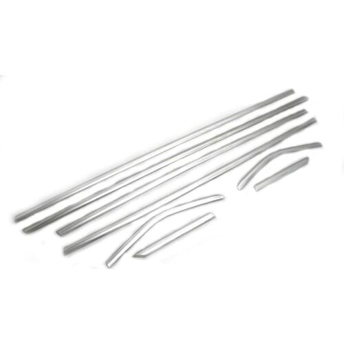 Car Styling Chrome Side Lower Edge Window Trim Set For Ford Focus MK3 Hatchback 12-13