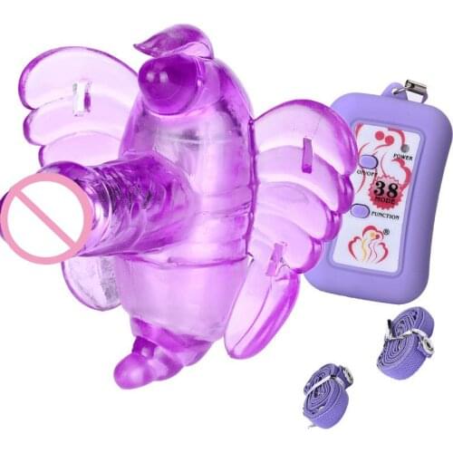 Wireless Remote Butterfly Wearable Dildo Vibrator Panties Female Masturbation Invisable Clitoral Vibrators Sex Toys For Woman