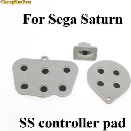 ChengHaoRan 2 - 10 sets Repair parts for Sega Saturn SS Controller Conductive Rubber Pad Button Start Key Pads Button