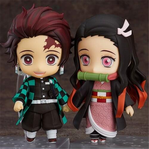 Demon Slayer Kamado Tanjirou 1193# PVC Action Figure Collectible Kimetsu no Yaiba Tanjirou Nezuko Model Gift Toy 10cm