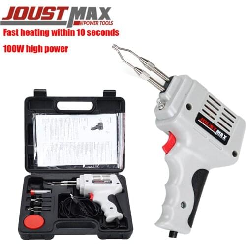 100w electric iron hot air gun soldering tool soldering gun with solder wire repair tool set EU
