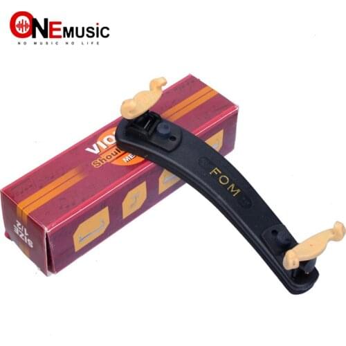 FOM Violin shoulder Rest High Quality Plastic Materital Light ME-045 for 1/2 Black