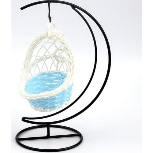 Swing Nest Cages Hanging bed Hammock Basket Small Pet Hamster Parrot Cradle Decorative Weaving Iron Garden Bed